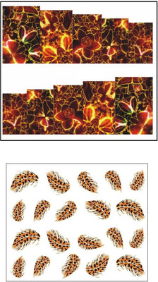 

Jenna Manicure Water Transfer Nail Art Decals Stickers- Sapphire Series NR-1027(White)