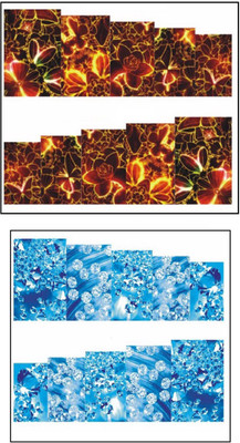 

Jenna Manicure Water Transfer Nail Art Decals Stickers- Sapphire Series NR-1257(White)