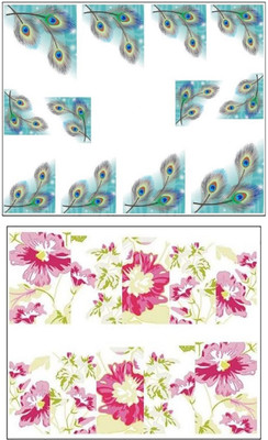 

Jenna Manicure Water Transfer Nail Art Decals Stickers- Sapphire Series NR-1297(White)