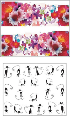 

Jenna Manicure Water Transfer Nail Art Decals Stickers- Sapphire Series NR-1111(White)