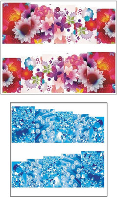 

Jenna Manicure Water Transfer Nail Art Decals Stickers- Sapphire Series NR-1263(White)