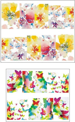 

Jenna Manicure Water Transfer Nail Art Decals Stickers- Sapphire Series NR-1067(White)