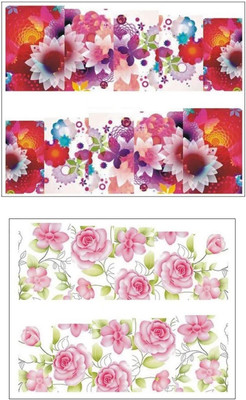 

Jenna Manicure Water Transfer Nail Art Decals Stickers- Sapphire Series NR-1106(White)