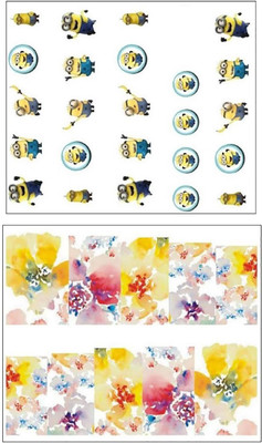 

Jenna Manicure Water Transfer Nail Art Decals Stickers- Sapphire Series NR-1287(White)