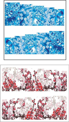 

Jenna Manicure Water Transfer Nail Art Decals Stickers- Sapphire Series NR-1004(White)