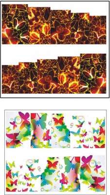 

Jenna Manicure Water Transfer Nail Art Decals Stickers- Sapphire Series NR-1029(White)