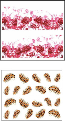 

Jenna Manicure Water Transfer Nail Art Decals Stickers- Sapphire Series NR-1046(White)