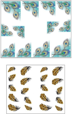 

Jenna Manicure Water Transfer Nail Art Decals Stickers- Sapphire Series NR-1178(White)
