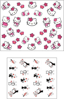 

Jenna Manicure Water Transfer Nail Art Decals Stickers- Sapphire Series NR-1134(White)