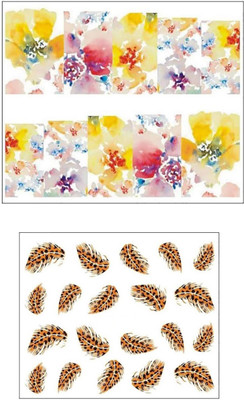 

Jenna Manicure Water Transfer Nail Art Decals Stickers- Sapphire Series NR-1065(White)