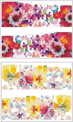 

Jenna Manicure Water Transfer Nail Art Decals Stickers- Sapphire Series NR-1266(White)