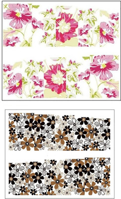 

Jenna Manicure Water Transfer Nail Art Decals Stickers- Sapphire Series NR-1093(White)