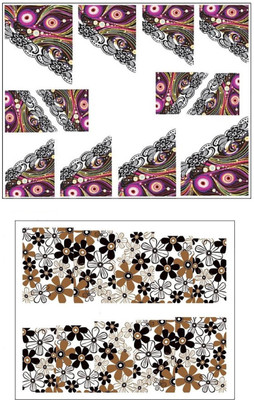 

Jenna Manicure Water Transfer Nail Art Decals Stickers- Sapphire Series NR-1207(White)