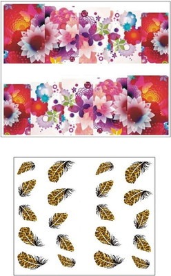 

Jenna Manicure Water Transfer Nail Art Decals Stickers- Sapphire Series NR-1102(White)