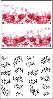 

Jenna Manicure Water Transfer Nail Art Decals Stickers- Sapphire Series NR-1052(White)