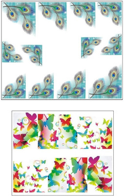 

Jenna Manicure Water Transfer Nail Art Decals Stickers- Sapphire Series NR-1181(White)