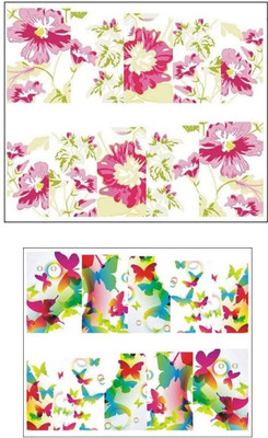 

Jenna Manicure Water Transfer Nail Art Decals Stickers- Sapphire Series NR-1086(White)