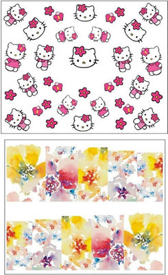 

Jenna Manicure Water Transfer Nail Art Decals Stickers- Sapphire Series NR-1279(White)