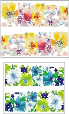

Jenna Manicure Water Transfer Nail Art Decals Stickers- Sapphire Series NR-1063(White)