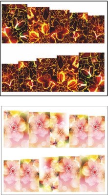 

Jenna Manicure Water Transfer Nail Art Decals Stickers- Sapphire Series NR-1024(White)