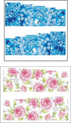 

Jenna Manicure Water Transfer Nail Art Decals Stickers- Sapphire Series NR-1011(White)
