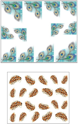 

Jenna Manicure Water Transfer Nail Art Decals Stickers- Sapphire Series NR-1179(White)