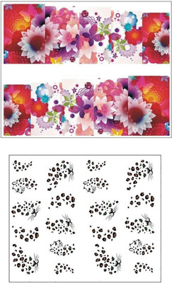 

Jenna Manicure Water Transfer Nail Art Decals Stickers- Sapphire Series NR-1109(White)