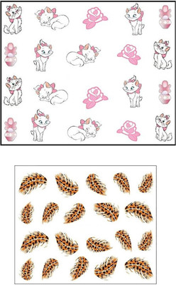 

Jenna Manicure Water Transfer Nail Art Decals Stickers- Sapphire Series NR-1236(White)