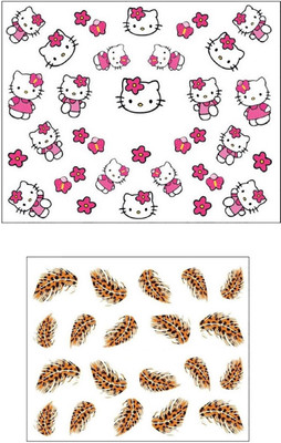 

Jenna Manicure Water Transfer Nail Art Decals Stickers- Sapphire Series NR-1141(White)