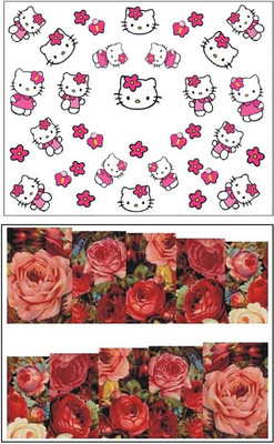 

Jenna Manicure Water Transfer Nail Art Decals Stickers- Sapphire Series NR-1145(White)