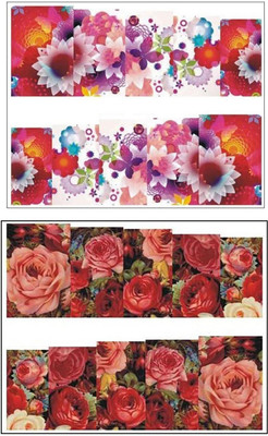 

Jenna Manicure Water Transfer Nail Art Decals Stickers- Sapphire Series NR-1107(White)