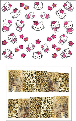 

Jenna Manicure Water Transfer Nail Art Decals Stickers- Sapphire Series NR-1136(White)