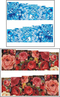 

Jenna Manicure Water Transfer Nail Art Decals Stickers- Sapphire Series NR-1012(White)