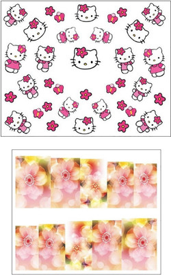 Jenna Manicure Water Transfer Nail Art Decals Stickers- Sapphire Series NR-1138(White)