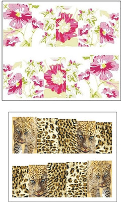 

Jenna Manicure Water Transfer Nail Art Decals Stickers- Sapphire Series NR-1079(White)