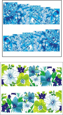 

Jenna Manicure Water Transfer Nail Art Decals Stickers- Sapphire Series NR-1006(White)