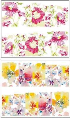 

Jenna Manicure Water Transfer Nail Art Decals Stickers- Sapphire Series NR-1261(White)