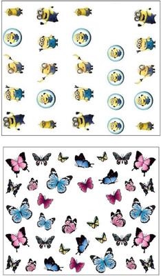 

Jenna Manicure Water Transfer Nail Art Decals Stickers- Sapphire Series NR-1167(White)