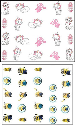 

Jenna Manicure Water Transfer Nail Art Decals Stickers- Sapphire Series NR-1334(White)