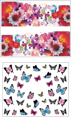 

Jenna Manicure Water Transfer Nail Art Decals Stickers- Sapphire Series NR-1110(White)