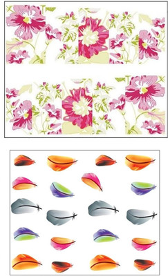 

Jenna Manicure Water Transfer Nail Art Decals Stickers- Sapphire Series NR-1094(White)