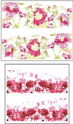 

Jenna Manicure Water Transfer Nail Art Decals Stickers- Sapphire Series NR-1260(White)