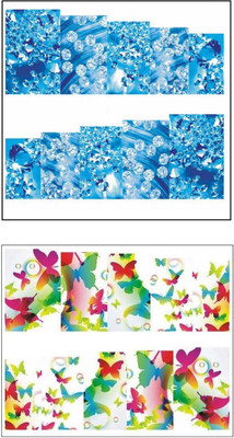 

Jenna Manicure Water Transfer Nail Art Decals Stickers- Sapphire Series NR-1010(White)