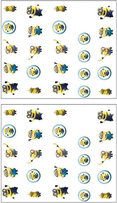 

Jenna Manicure Water Transfer Nail Art Decals Stickers- Sapphire Series NR-1292(White)