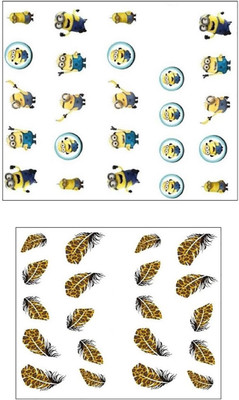 

Jenna Manicure Water Transfer Nail Art Decals Stickers- Sapphire Series NR-1159(White)
