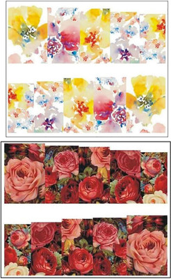 

Jenna Manicure Water Transfer Nail Art Decals Stickers- Sapphire Series NR-1069(White)