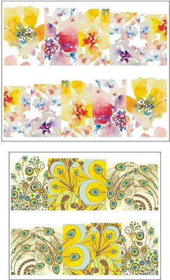 

Jenna Manicure Water Transfer Nail Art Decals Stickers- Sapphire Series NR-1070(White)