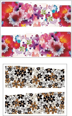 

Jenna Manicure Water Transfer Nail Art Decals Stickers- Sapphire Series NR-1112(White)