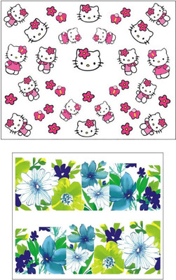 

Jenna Manicure Water Transfer Nail Art Decals Stickers- Sapphire Series NR-1139(White)