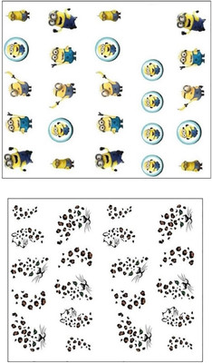 

Jenna Manicure Water Transfer Nail Art Decals Stickers- Sapphire Series NR-1166(White)